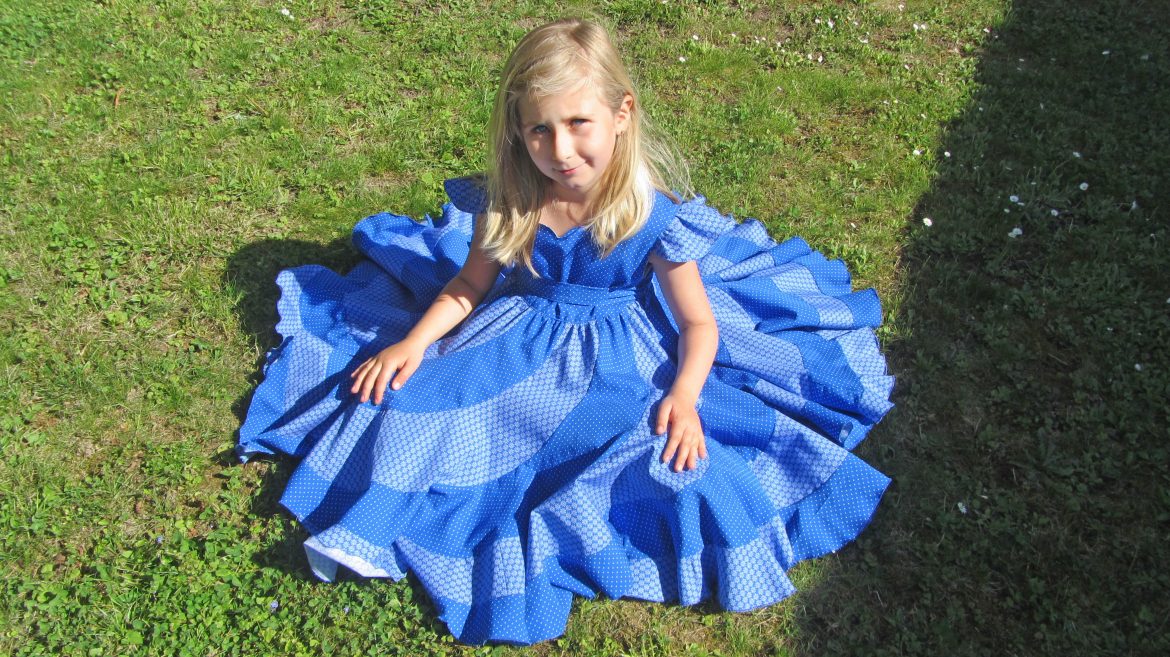 Peppermint Swirl Dress Blue